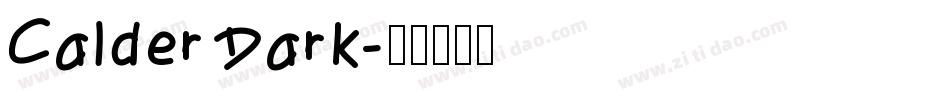 Calder Dark字体转换
